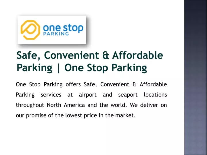 safe convenient affordable parking one stop parking