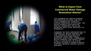 What to Expect from Commercial Water Damage Restoration Atlanta