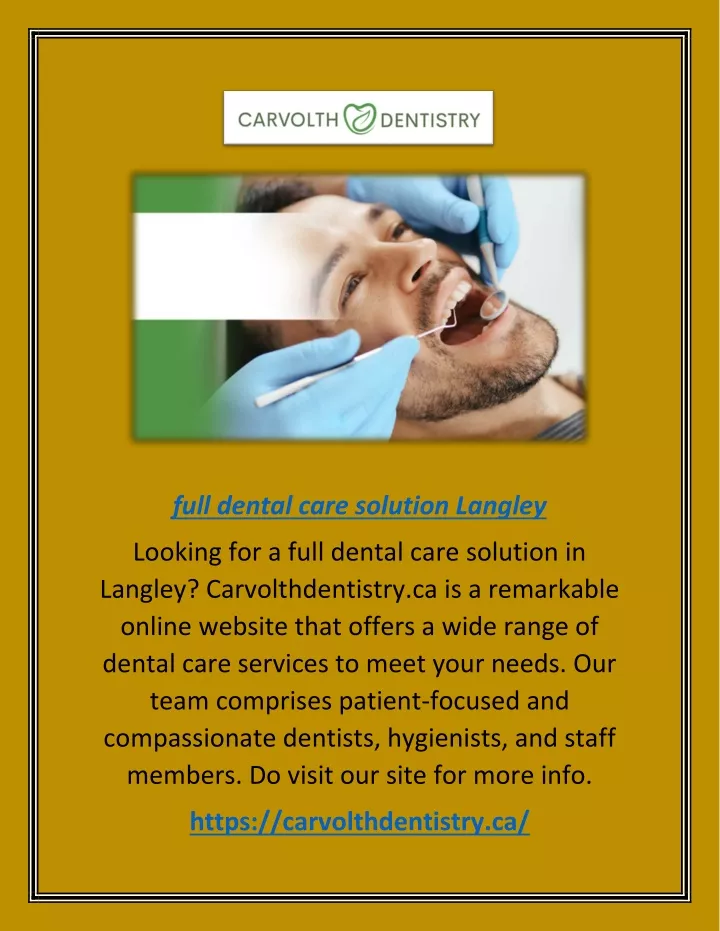 full dental care solution langley