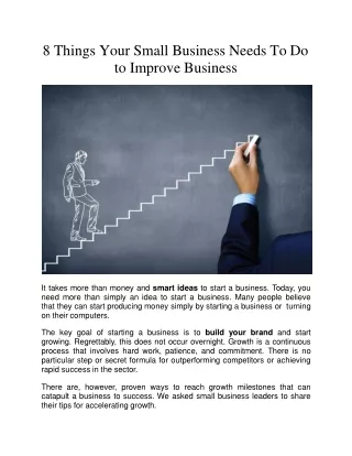 Improve Small Business
