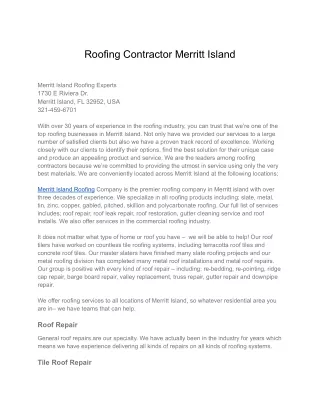 Merritt Island Roofing Experts (1)