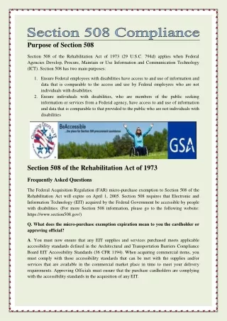 purpose of section 508