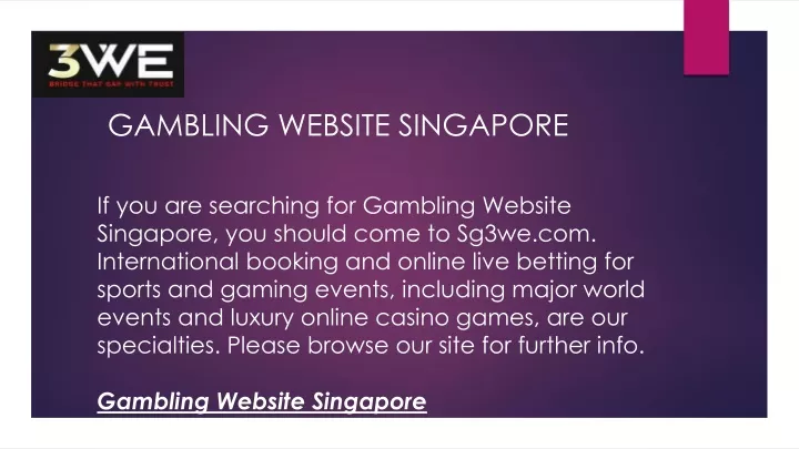 gambling website singapore