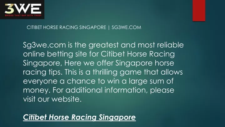 citibet horse racing singapore sg3we com