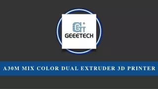 A30M Mix Color Dual Extruder 3d Printer