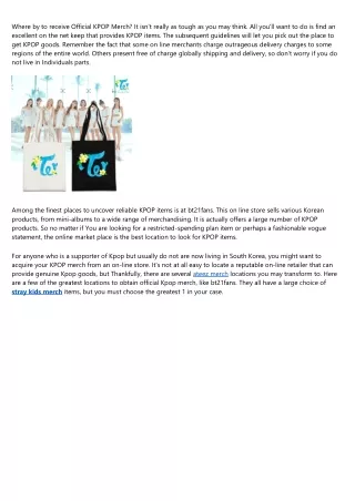 where by to receive official kpop merch