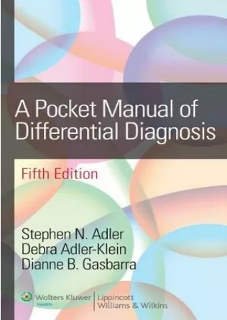 READ A Pocket Manual of Differential Diagnosis
