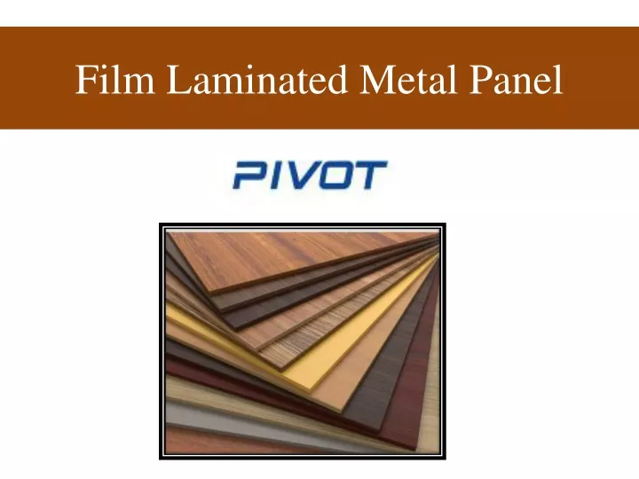 film laminated metal panel