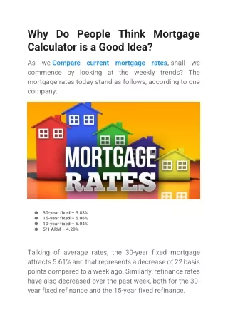 why-do-people-think-mortgage-calculator-is-a-good-idea