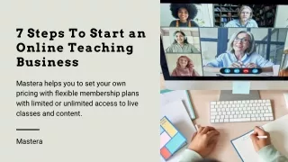 7 steps to start an online teaching business