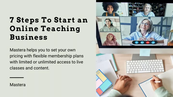 7 steps to start an online teaching business