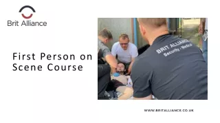 First Person on Scene Course