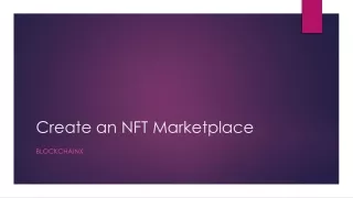 create an nft marketplace
