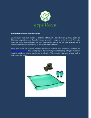 Buy the Best Garden Tool Sets Online