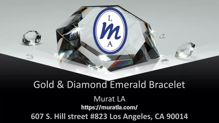 gold diamond emerald bracelet