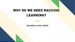 How does Machine Learning work?- Boubaker EL HADJ AMOR