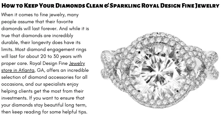 how to keep your diamonds clean sparkling royal