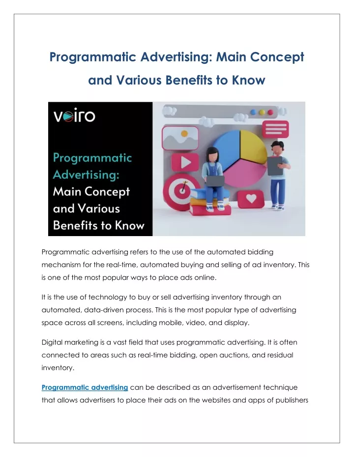 programmatic advertising main concept