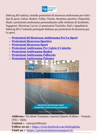 Protezioni Antitrauma Basket