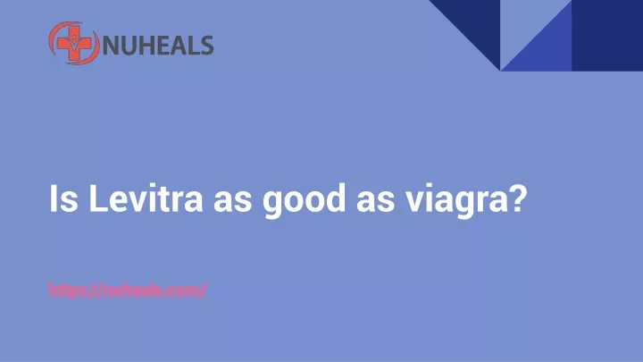 is levitra as good as viagra