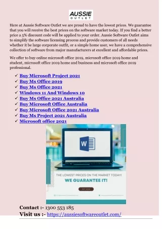 Buy Ms Office 2021