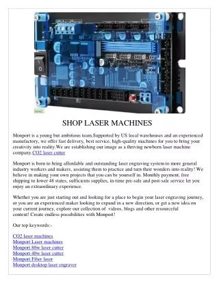 shop laser machines