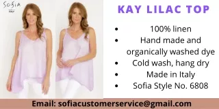 kay lilac top