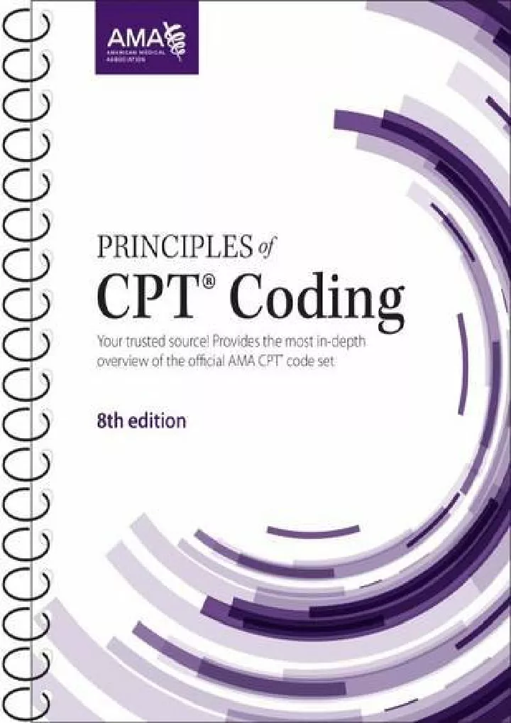 Ppt Ebook Principles Of Cpt Coding Powerpoint Presentation Free