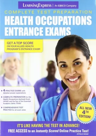 DOWNLOAD Health Occupations Entrance Exams