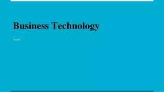 business technology