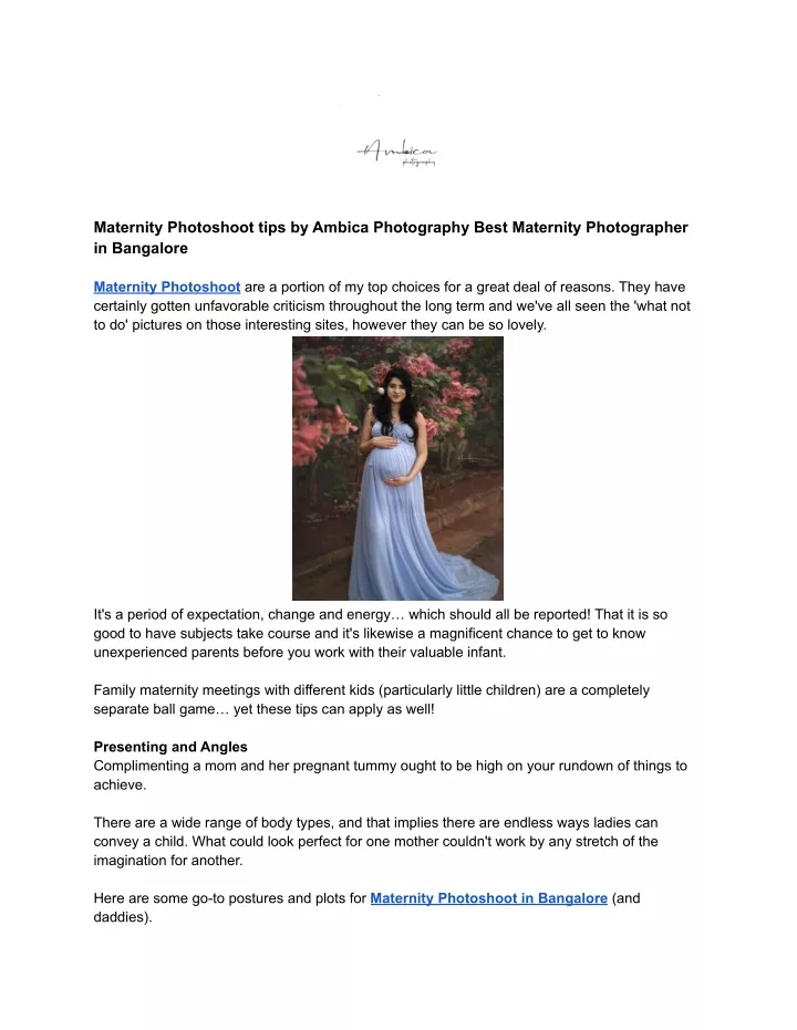 maternity photoshoot tips by ambica photography