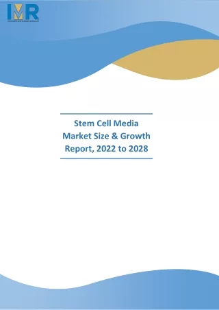 Stem Cell Media Market