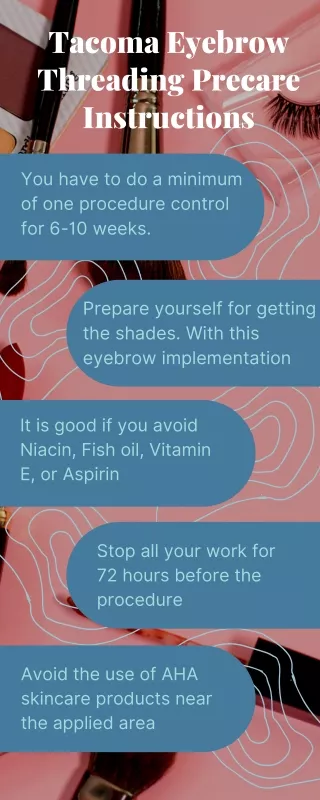 tacoma eyebrow threading precare instructions