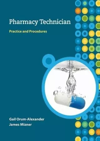 EPUB Pharmacy Technician by Ronni Dudley 2009 02 15