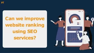Can we improve website ranking using SEO services?