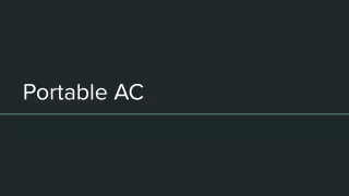 portable ac