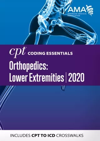 EPUB CPT Coding Essentials for Orthopedics Lower Extremities 2020
