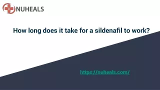 How long does it take for a sildenafil to work_