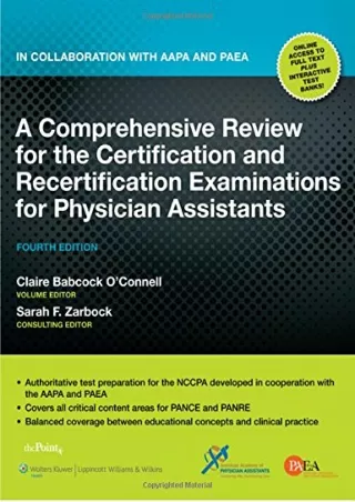 DOWNLOAD A Comprehensive Review for the Certification and Recertification