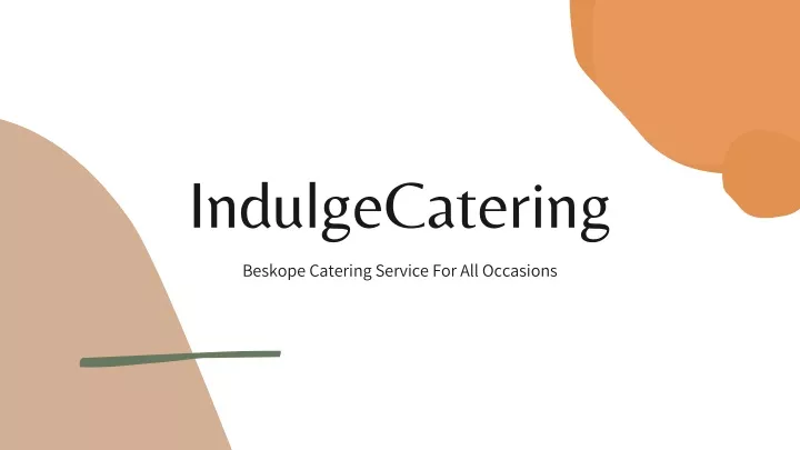 indulgecatering