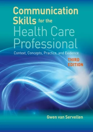 READ Communication Skills for the Health Care Professional Context Concepts