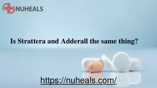 Is Strattera and Adderall the same thing_