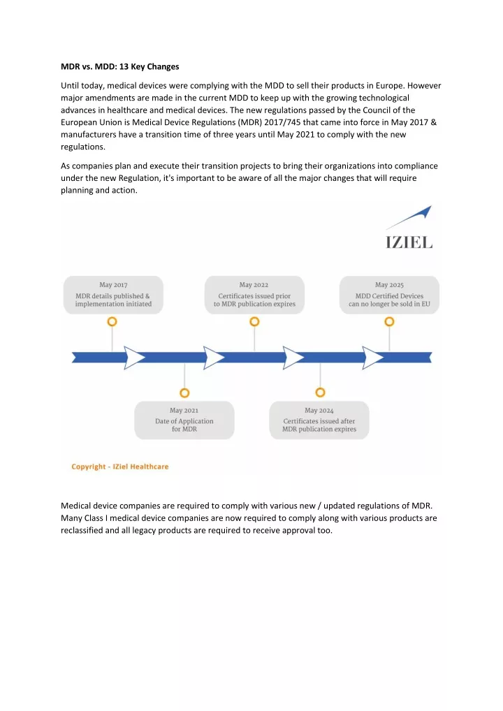 mdr vs mdd 13 key changes