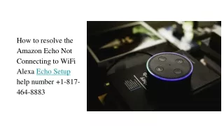 Resolve the Amazon Echo Not Connecting to WiFi