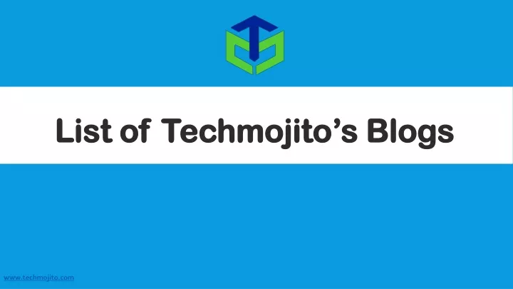 list of techmojito s blogs