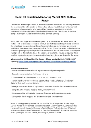 global oil condition monitoring market