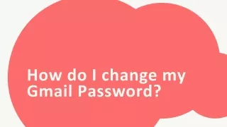 how do i change my gmail password