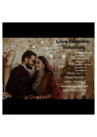 Love Problem Solution Specialist