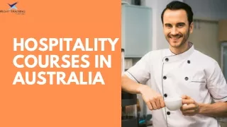 Hospitality Courses in Australia