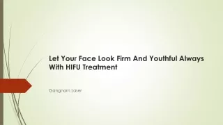 Let Your Face Look Firm And Youthful Always